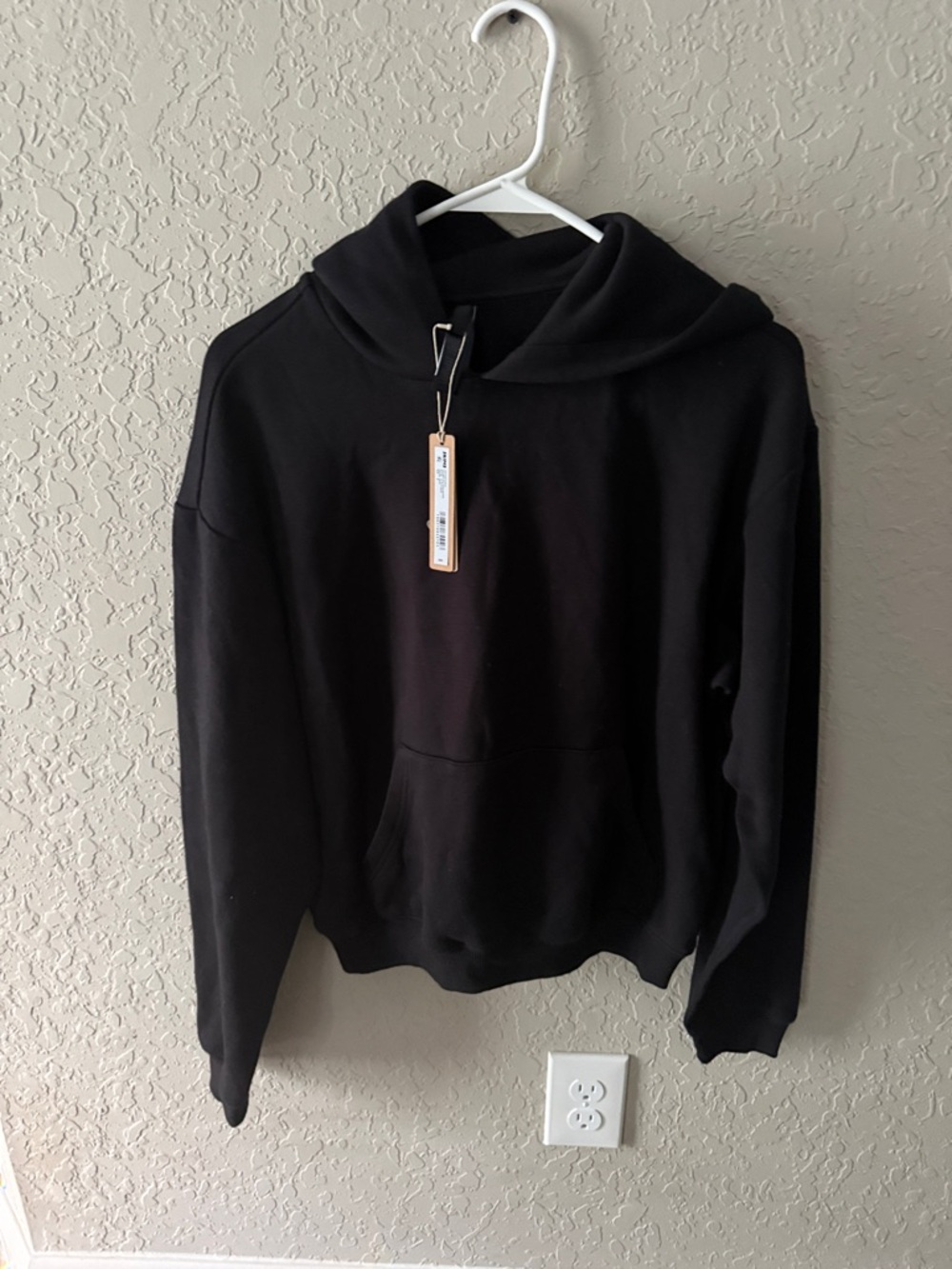 SKIMS Black Crewneck Hoodie